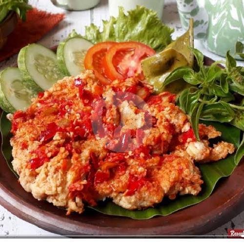 Ayam Level Pedas + Nasi menu Ayam Bakar & Goreng Veranica, Cisaat