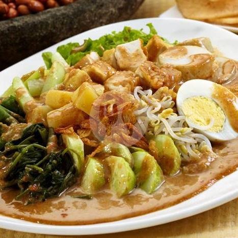 Karedok menu Nasi Uduk Ibu Haji, Mangga Besar