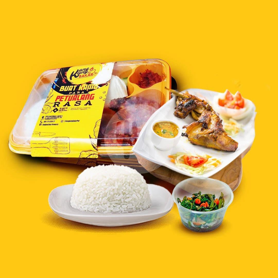 Paket Ayam Bakar Lodho menu Kangkung Bakar Tegal, Rita Supermall Tegal