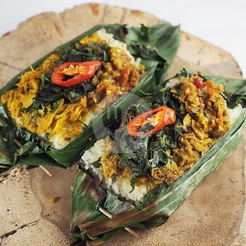 Nasi Bakar Ayam menu Angkringan Mbok Nom, Griya Babatan Mukti