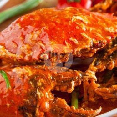 Kepiting double Saos Asam Manis menu Rahman Seafood Pecel Lele Nasi Goreng, Sebelah Pln Garuda