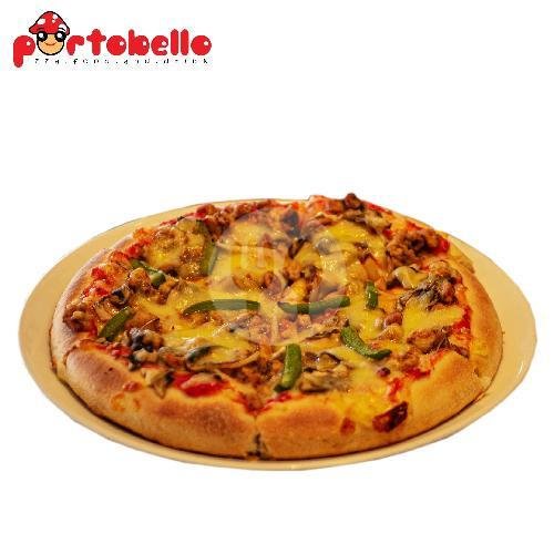 Pizza Cheesy menu Portobello Pizza, Halmahera