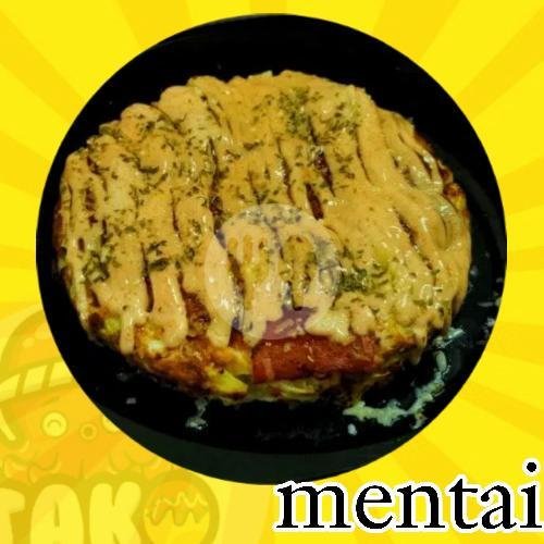 OKONOMIYAKI SAOS MENTAI GURITA+TELOR menu Tako Takoyaki, Gegerkalong Girang