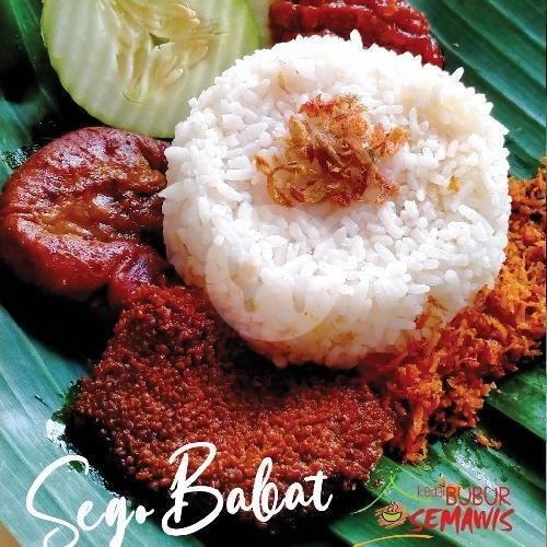 Sego Babat menu Kedai Bubur Semawis, Puri Anjasmoro