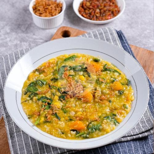 Lontong Sayur Ikan menu Nasi Kuning Ambon Poka, Tenggilis Mejoyo