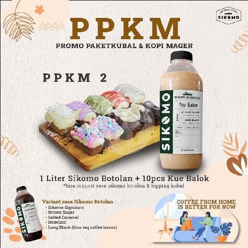Paket Kue Balok 2 ( Isi 10 pcs) menu Kue Balok & Kopi Sikomo, Subang