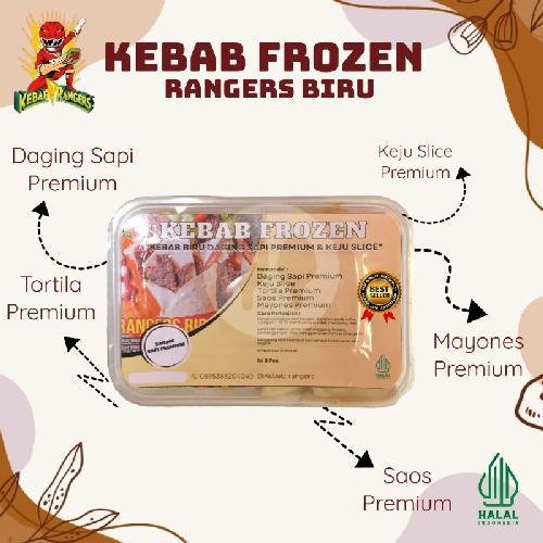 Kebab Frozen Rangers Pink (Pisang Nuget) menu Kebab Rangers Cidodol