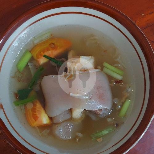 Nasi Ayam Gule + Es Teh Manis menu RM Saga Masakan Padang, Bungursari