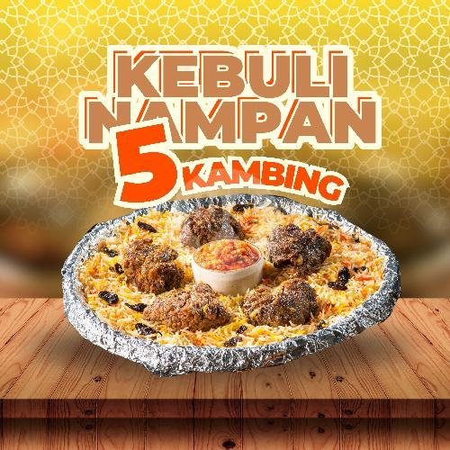 Nampan Kebuli MIX ( Kambing 2 + 3 Ayam ) menu Kebuli Abuya, Kosambi