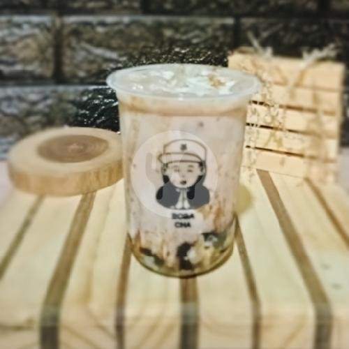 Boba Milk Vanilla menu Boba Cha, Buah Batu