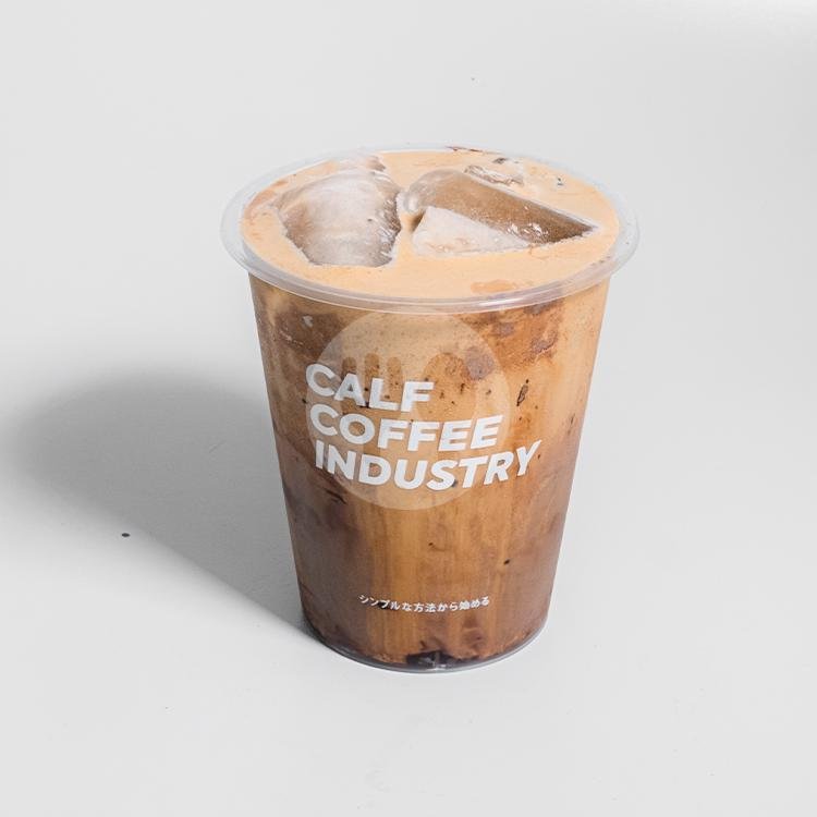 Mocha Jefferson menu Kopi Calf To Go, Seturan