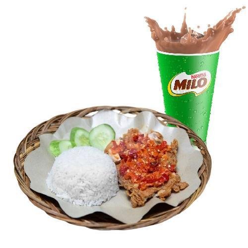 Paket Super Hemat Es Coklat menu GEPREK BROMO, Kanigaran