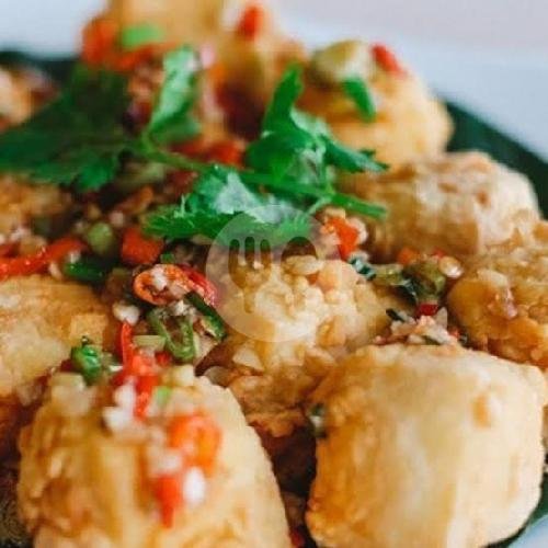 Cumi Cabe Garam+nasi menu Kedai Aas, Bojongsoang