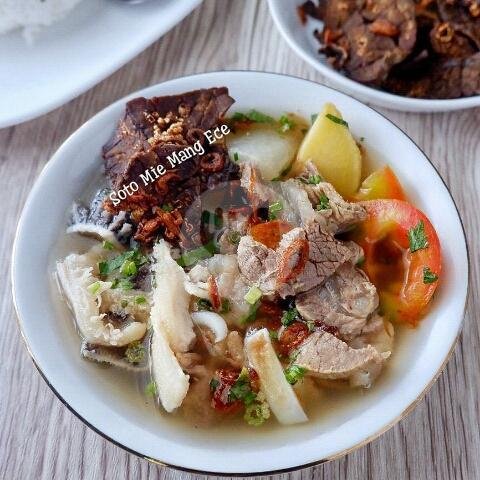 Nasi Soto Bening Biasa menu Soto Mie & Mie Kocok Mang Ece, Sukabumi