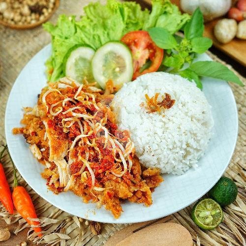 Nasi Ayam Geprek Sambal Matah menu Ayam Geprek Mr Joss, Kol Sugiyono