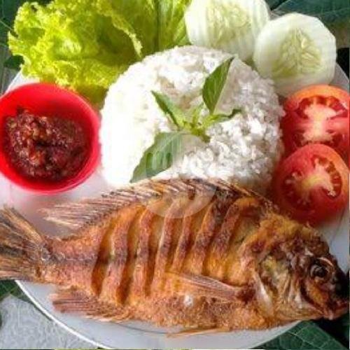 Nasi+Bawal Bakar Mini+Es Teh Manis menu Pecel Lele Kawi Kawi, Kawi Kawi