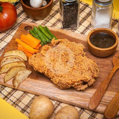 Steak Crispy Fire Sauce menu Steak Ayam Rakyat, Taman Sunter Indah