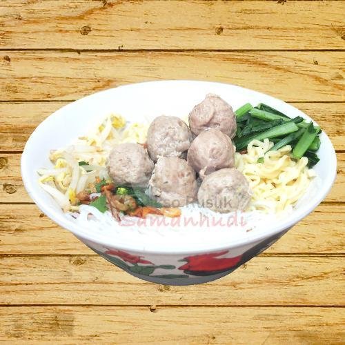 Bakso Keju (2bh) + Bakso Kecil (2bh) menu Bakso Rusuk Samanhudi, Kelapa Gading