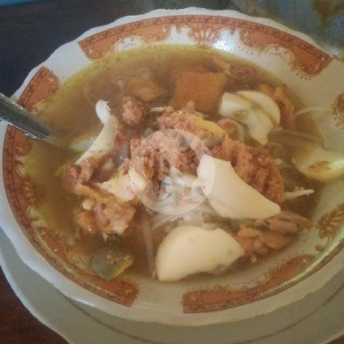 Tahu Campur Doble Kikil menu Soto Lamongan Cak Sukar, Sinduadi