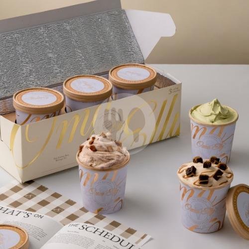 Hampers - Burnt Cheesecake Gelato Pie menu Oma Elly Gelato, Grand Indonesia