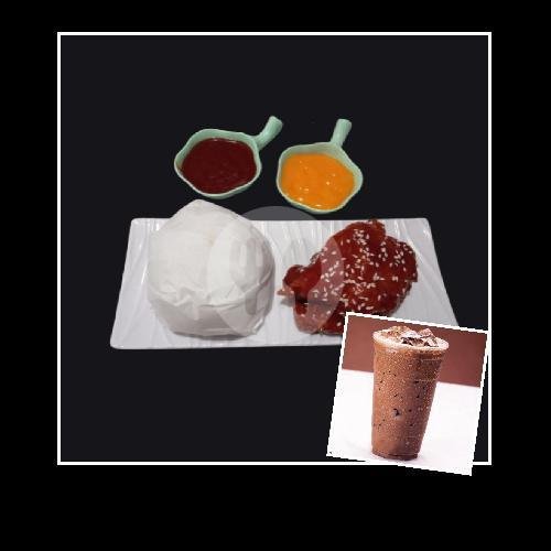 Paket Gajian 1 menu Kedai Hepii, Fire Chicken, Kebab dan Salad Buah, Sukajadi