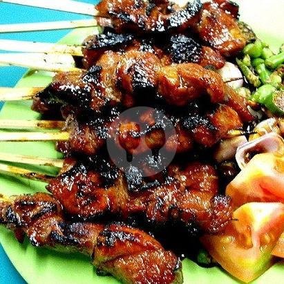 Sate Daging Sapi + Nasi Putih + Es Jeruk menu WARUNG SATE SOLO PAK KIN HARAPAN BARU 1