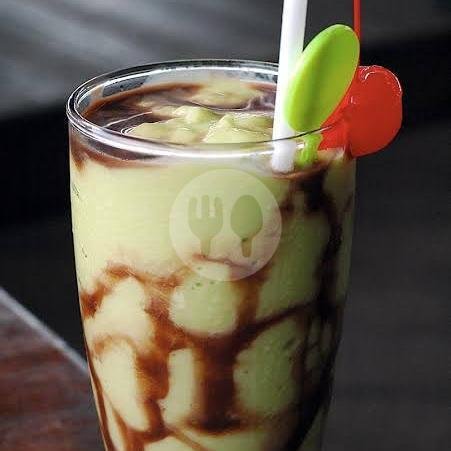 Jus Alpukat menu Warung Sate Buk Rosma, Menganti