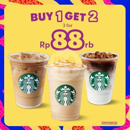 Buy 1 Get 2 menu Starbucks, DT Galuh Mas Karawang