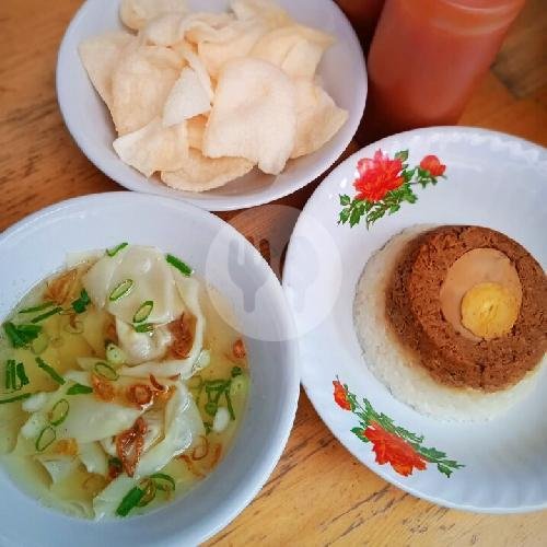 Mie Yamin Baso Pangsit Bandung menu Nasi Tim Ayam & Bubur Ayam Iriana, Ulujami
