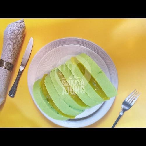 Roti Kukus Pandan Isi 10 Packing Plastik menu Roti Srikaya Ajung, Tambora