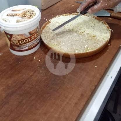 Bangka Setengah Kacang Coklat Setengah Keju menu martabak mehonk cijerah, masjid al muhajirin
