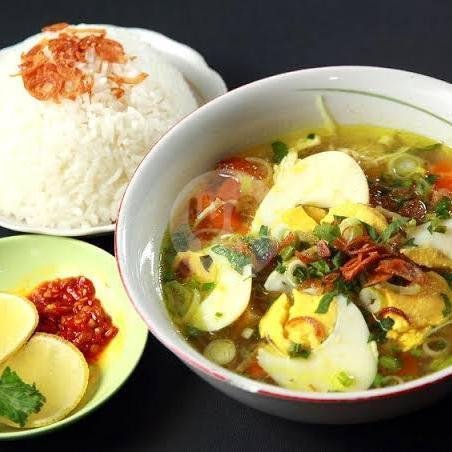 SOTO AYAM + CEKER menu Soto Ayam Ceker Suroboyo Cak Firman, Pondok Aren