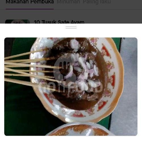 Paket Hemat + Nasi menu Warung Sate Pak Somad, Lowokwaru
