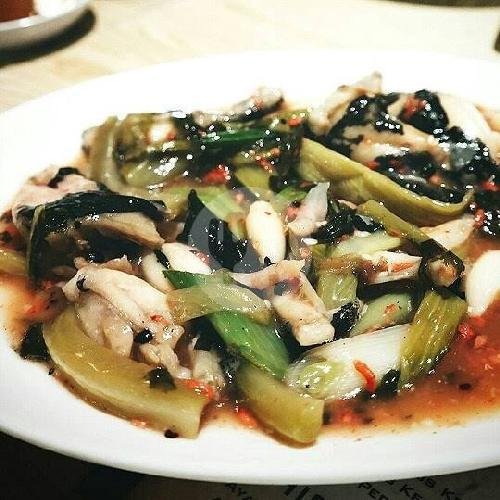 Kodok Cah Sayur Asin menu Chinese Food Abadi 99, Taman Sunter Indah