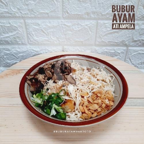 Bubur Ayam Telor menu Bubur Ayam Pak Toto, Terusan Buah Batu