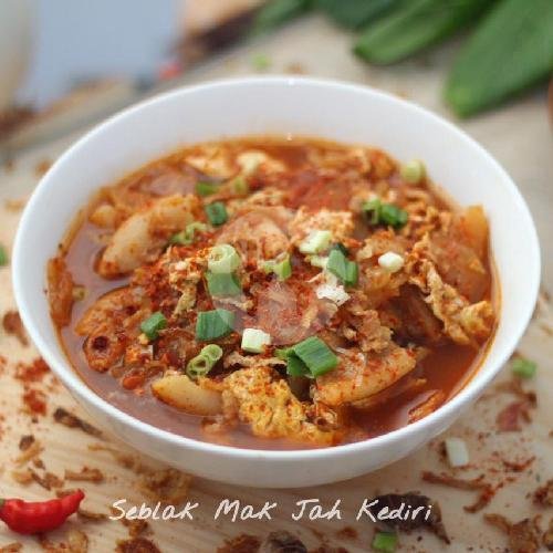 Seblak Telor Bakso menu Seblak Mak Jah Kediri, Tepus, Jl. Joyoboyo, Ngasem, Kediri