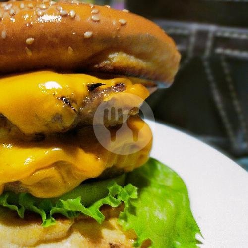 Double Decker Burger menu Burger Van, Cengger Ayam