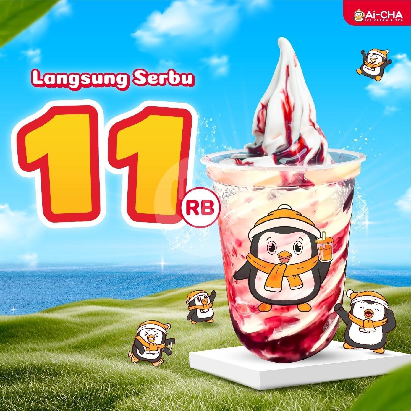 Ai-Milk Tea Red Bean menu Ai-CHA Ice Cream & Tea, Tanjung Duren