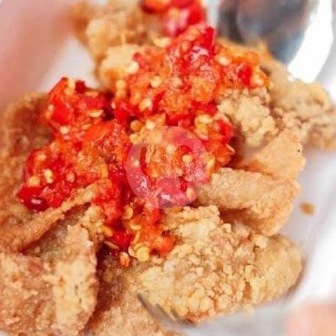 Nasi Penyetan Kulit Krispi menu Geprek & Penyetan Pawon Le Oko, Waru