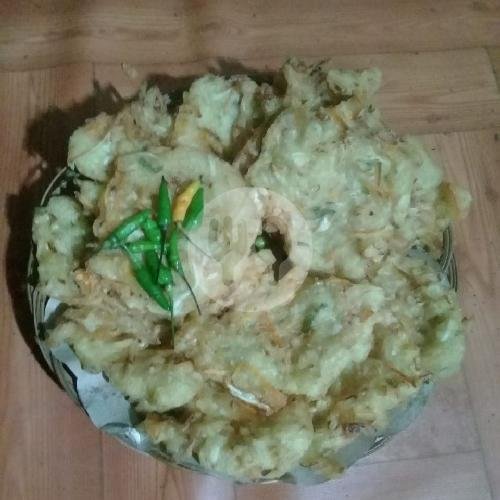 mendoan tempe menu Bubur Ayam Pak Radi, HOS Cokroaminoto