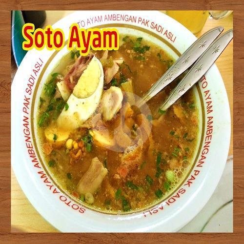 Soto Telor Muda menu Soto Ayam Ambengan Pak Sadi Asli, Cempaka Putih