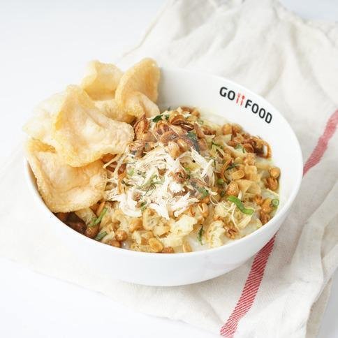 Bubur Ayam + Telor menu Bubur Ayam Mangkok Merah, Tawangmangu