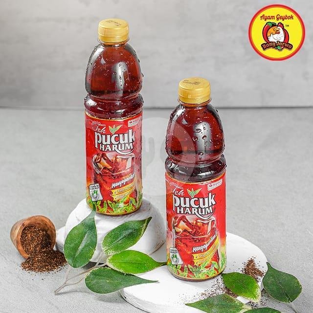 Teh Pucuk menu Ayam Geybok Bang Jarwo, Kalisari