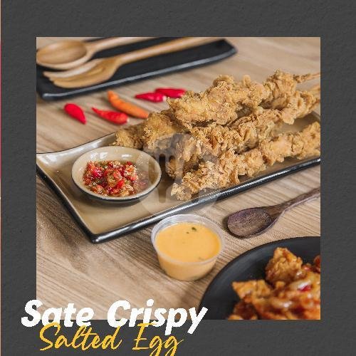 Sate Crispy Cheese Sauce / 5 Tusuk Jumbo menu Satay Cupu, Gion