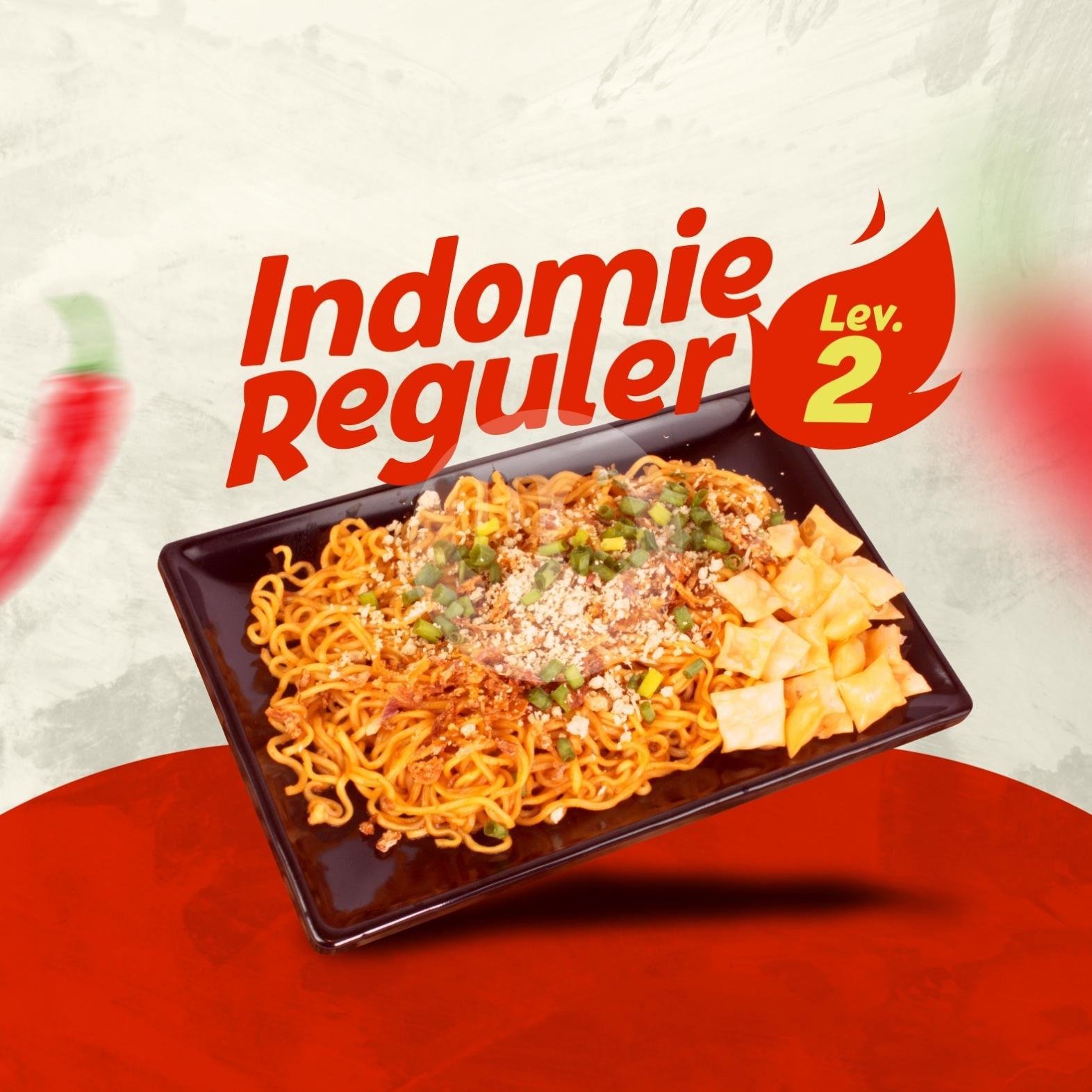 Indomie Original Level 3 menu Steak dan Mie Level Pedas, Kebonagung