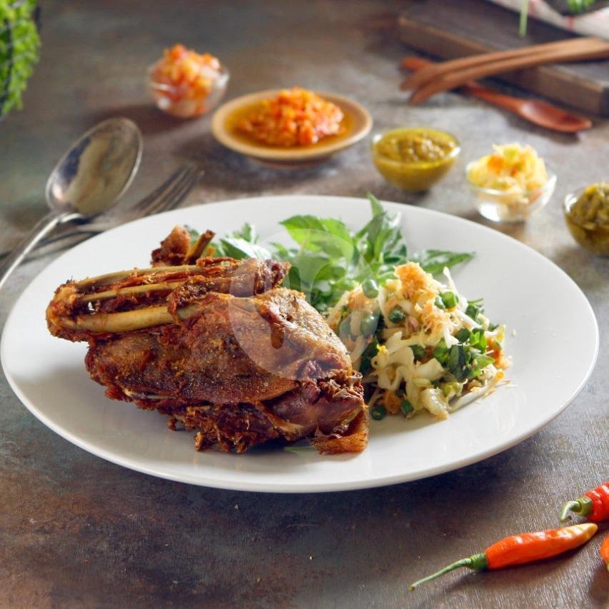 Dada Bebek Bakar menu Warung Bebek Goreng H. Slamet, Ngagel