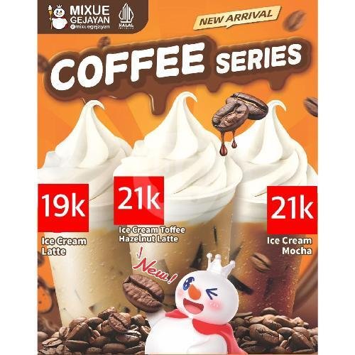 Ice Cream Toffee Hazelnut Latte menu Mixue Gejayan, Gondokusuman, Klitren