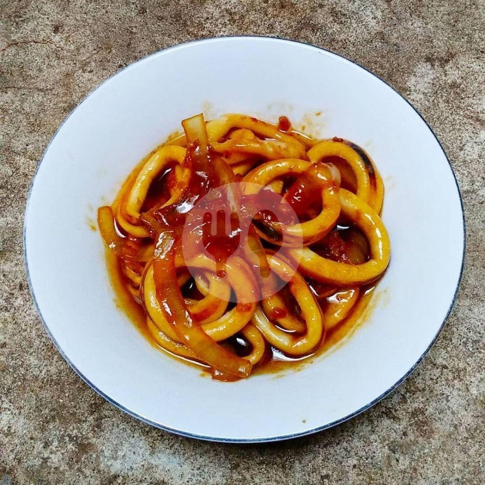 Cumi Goreng Tepung menu Hokky Chinese Food, Manukan