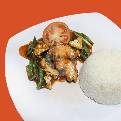 Ayam Asam Manis + Nasi menu Food Setiabudhi, Dr. Setiabudi
