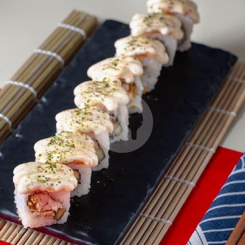 Salmon Maki Mentai 6 Pcs menu Sushi Pinggiran